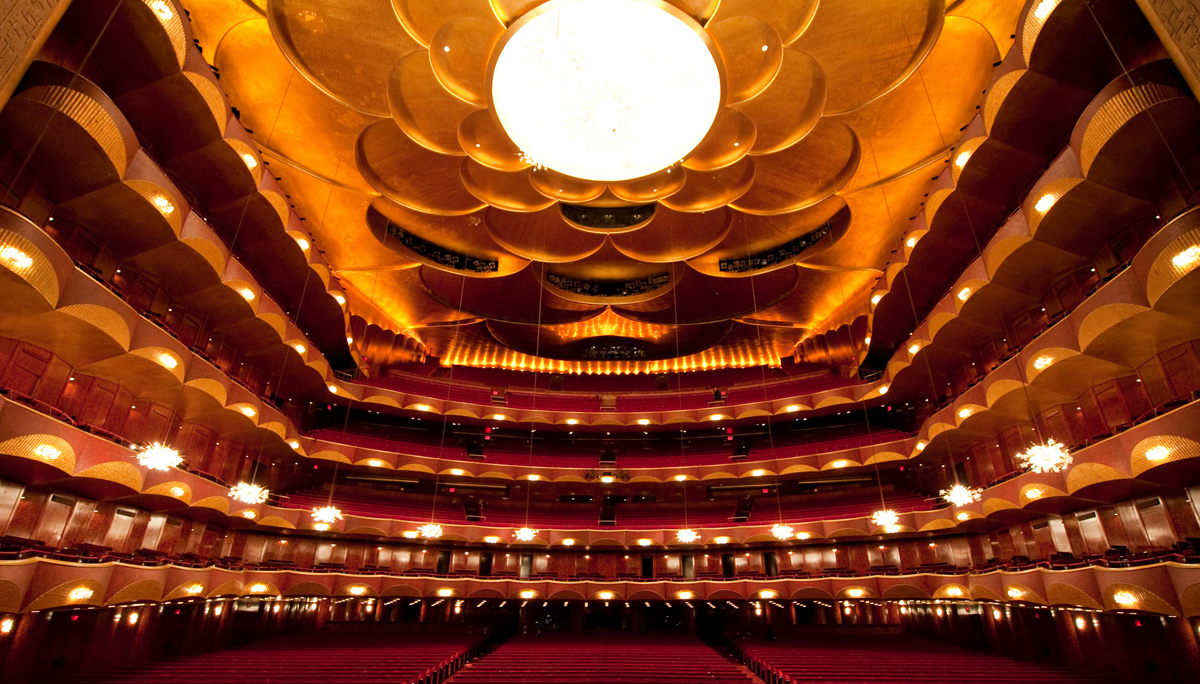 The auditorium of the Metropolitan Opera House in New York City. Photo: Jonathan Tichler/Metropolitan Opera